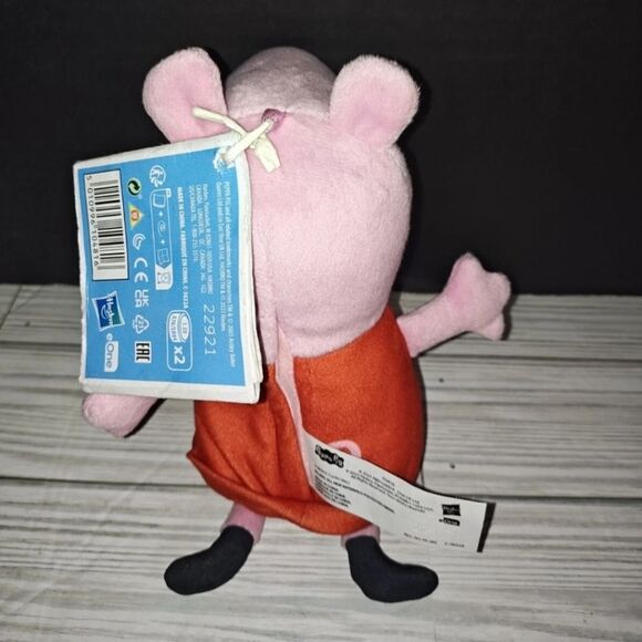 Peppa Pig Talking Plush Toy 2023 Hasbro eOne 8" Red Dress Children TV - Picture 5 of 7